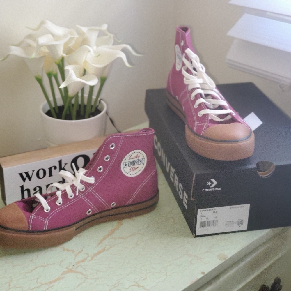 Burgundy Converse